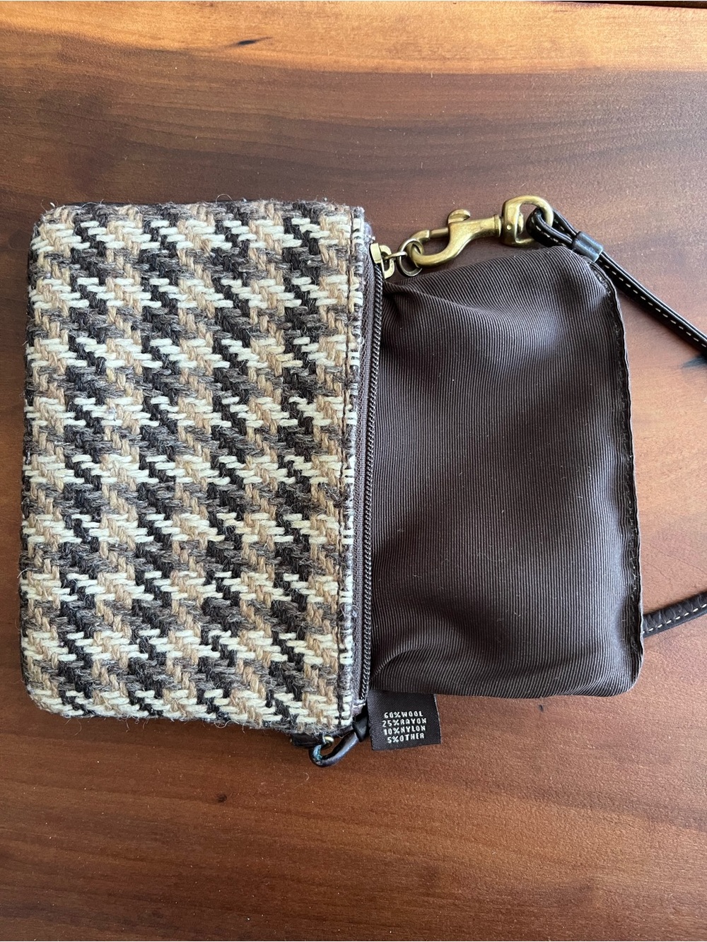 Vintage Coach Wool Wristlet - Picture 5 of 10